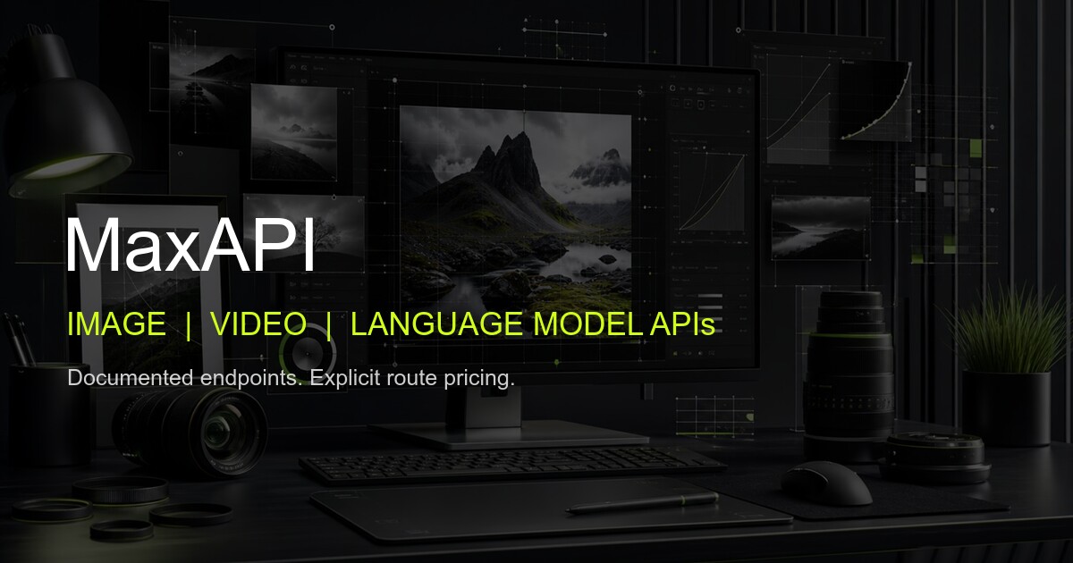 MaxAPI | Image, Video & Language Model APIs